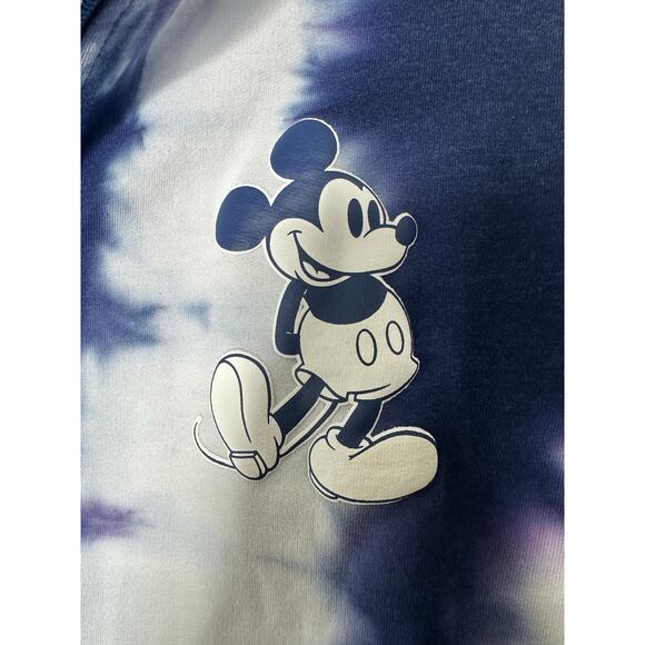 Disneyland Blue Tie-Dye Mickey Mouse Half Zip Pullover - Picture 5 of 7